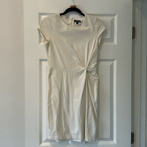 White knotted mini dress - EXPRESS